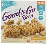 South Beach Diet Good To Go Cereal Bar, Peanut Butter, 5-Count (Pack of 8)