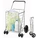 Honey-Can-Do CRT-01640 Rolling Grocery Cart, Dual Front Wheel, Utility Cart