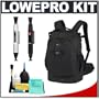 Lowepro Flipside 400 AW Digital SLR Camera Backpack (Black) + Accessory Kit for Canon Rebel T3, T3i, T1i, T2i, EOS 60D, 5D, 7D, Nikon D3000, D3100, D5000, D5100, D7000, D300s, Olympus Evolt E-5, E-30, E-620 & Sony Alpha A560, A580, A33, A35, A55