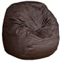3-feet Chocolate Cozy Sac Bean Bag Chair Love Seat