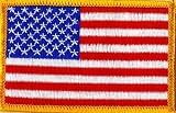 AMERICAN FLAG PATCH USA UNITED STATES -WHITE BORDER-NEW