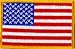 AMERICAN FLAG PATCH USA UNITED STATES -WHITE BORDER-NEW