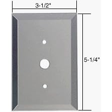 Click here to buy CRL Dimmer Switch Glass Mirror Plate - Gray by C.R. Laurence.