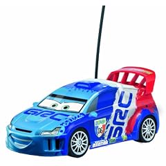 Dickie-Spielzeug 203089505 - Disney Cars 2 - RC Raoul, 2-Kanal Funkfernsteuerung, 27 oder 40 MHz, Ma�stab 1:24, 16 cm, blau
