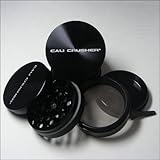 Authentic Cali Crusher Ultra Premium Herb Grinder 4 Piece Small Black (CC-6-B)