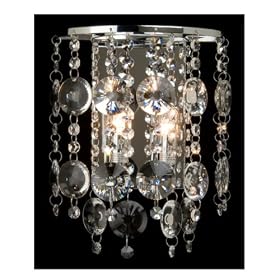 Crystal Fantasy - 2 Light Bathroom Vanity Wall Sconce Lighting Fixture - Polished Chrome -...