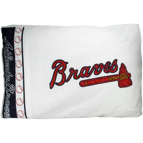 Atlanta Braves White Pillowcase