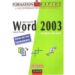 Word 2003 : Notions de base