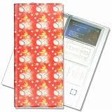 3D Lenticular 4x10 Business Card File (Holds 128) , BF128 , MOON AND WHITE BALLS, RED, WHITE