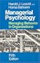 Managerial Psychology: Managing Behavior in Organizations