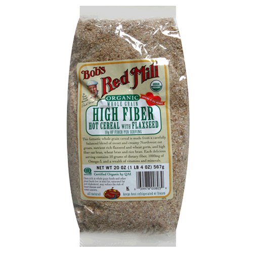 Bob's Red Mill Organic High Fiber Cereal, 20-Ounce Units (Pack of 4)