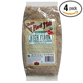 Bob's Red Mill Organic High Fiber Cereal, 20-Ounce Units (Pack of 4)