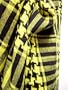 Bright Yellow / Black Arab Kafiyah Head Scarf Shemagh
