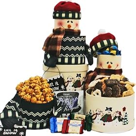 Snowman Stacking Tower - Christmas Holiday Gift Basket