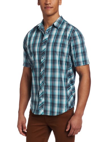 prAna Men's Milo Tee, X-Large, Teal On Sale