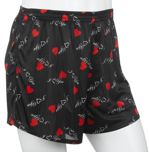 Intimo Men's I Love You & Hearts Dropstripe Boxer