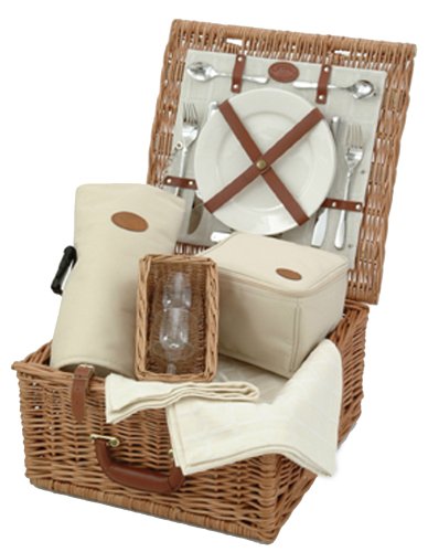 Optima Natural Wine Lovers 2 Person Fitted Picnic Basket