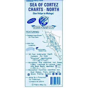 Fish-N-Map Sea Of Cortez North (Mexico) -