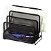 Rolodex 62530 Wire mesh mini sorter with drawer, black, 3-3/4w x 6-5/8d x 7h