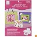 June Tailor Quick Fuse Iron-On Inkjet Fabric Sheets, White, 10-Pack