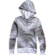 Fox Racing Intensity Clean Girls Hoody Zip Sports Wear Sweatshirt/Sweater w/ Free B&F Heart Sticker Bundle - White