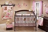 Little Bedding by NoJo - Dreamland Teddy 10-Piece Nursery Set, Pink