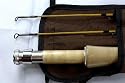 Titanium Plated Tonkin Bamboo Fly Fishing Rod-Maple with neutral stain 7wt 9ft 2pcs
