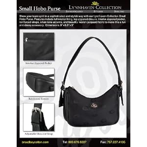 UGA Logo University of Georgia Bulldogs Dawgs Lynnhaven Collection Small Hobo Purse Shoulder Bag Style Designer College Logo Jacquard Woven Fabric LIMITED EDITION CHRISTMAS GIFT IDEA for ladies Women Students Alumni SOPHISTICATED STYLISH SPIRITED