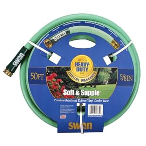 Swan Soft And Supple SNSS58025 5 8-Inch x 25-Foot Green Garden Hose by 