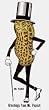 Planter's Mr. Peanut Porcelain Refrigerator Magnet