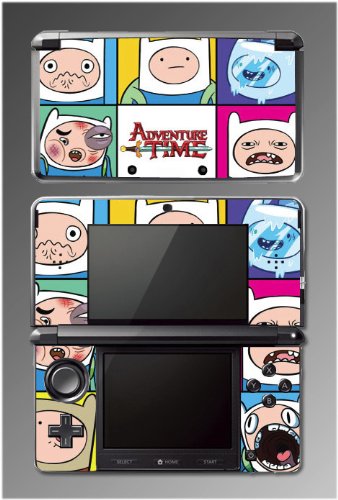 Adventure Time Cartoon Finn Jake Funny Anime Video Game Vinyl Decal Skin Cover Protector for Nintendo 3DS