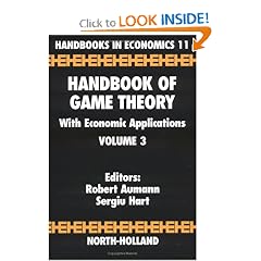 Handbook of Game Theory with Economic Applications Volume 3 (Handbooks in Economics)