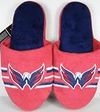 Washington Capitals 2011 Team Stripe Slide Slippers - L