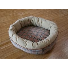 Hundebett Hundekorb kariert 48 x 43 cm