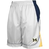 Michigan Wolverines White Courtside Shorts