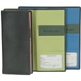 Royce Leather Metro Collection Passport Ticket Wallet