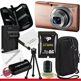 Canon PowerShot A4000 IS (Pink) 16.0 MP Digital Camera with 8x Optical Image Stabilized Zoom Package 3