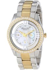Kenneth Cole New York Womens KC4904 Transparency Two-Tone Yellow Gold Transparent Bracelet Watch