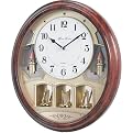 6 Melody Gold Musical Wall Clock Danish Charming - 16.5x14.5x3.5