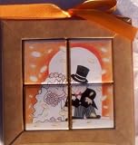 Chocolate Puzzle Wedding Favors - Confetti Couple