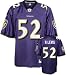Ray Lewis Jersey: Reebok Purple Replica #52 Baltimore Ravens Jersey - Small