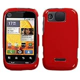 Solid Flaming Red Phone Protector Cover for MOTOROLA WX445 (Citrus)