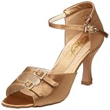 Capezio Women's Olivia  2.5 Ballroom Shoe,Empire Gold Satin,10 W US
