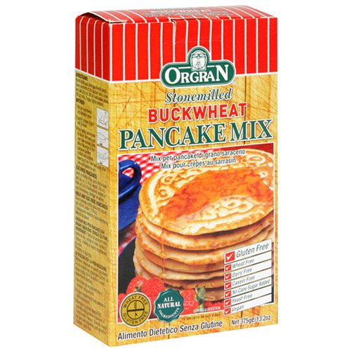 OrgraN Stonemilled Buckwheat Pancake Mix, 13.2-Ounce Boxes (Pack of 8) by OrgraN