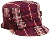 San Diego Hat Girls 7-16 Plaid Cadet Cap