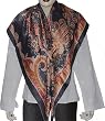 Fashion Scarf for Women in Square Crepe Silk 44 x 44 inches (sqsrf111)