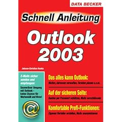 Schnellanleitung Outlook 2003