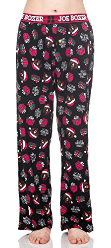 Joe Boxer Men's Lounge Pants Sleep Bottoms Christmas Print Cotton