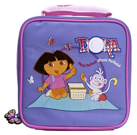Childrens Toyshop  Toys : Dora the Explorer Square Insulated 'Picnic Perfect' Lunch Bag
