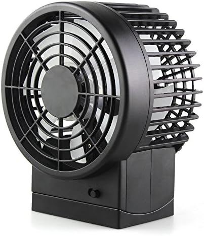 Jgmax WT-8018 Small USB Air Circulator Table Fan - Dual Motor,Dual Blade - Silent Mode (Black)